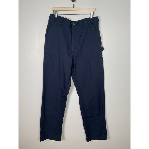 Carhartt BN0151-M Navy Canvas Utility Work Pants Loose Fit Straight Leg 36x36 - Picture 1 of 9